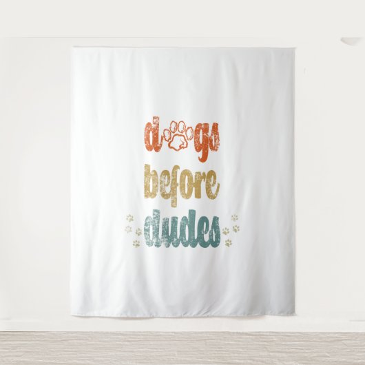 犬が糞をする |犬のオーナー最高ののギフト タペストリー (正面)