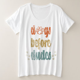 犬が糞をする |犬のオーナー最高ののギフト プラスサイズTシャツ