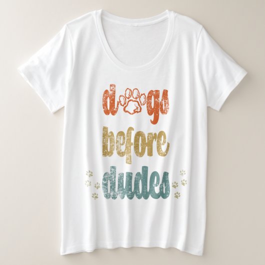 犬が糞をする |犬のオーナー最高ののギフト プラスサイズTシャツ (デザイン正面)