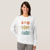 犬が糞をする |犬のオーナー最高ののギフト Tシャツ (正面フル)