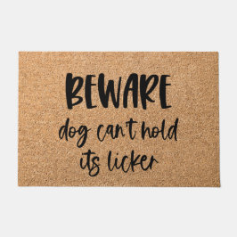 犬が舐めるのを我慢できないおもしろい ドアマット