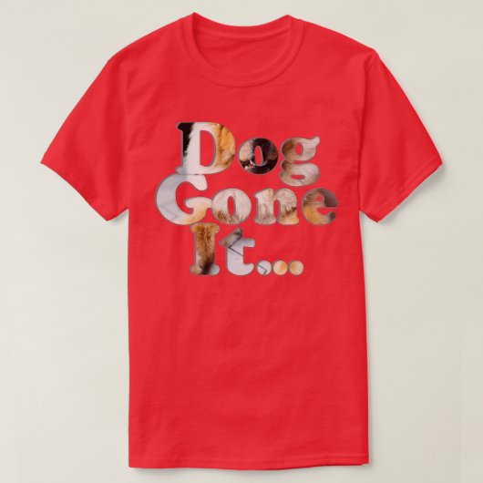 犬が行った Tシャツ (デザイン正面)