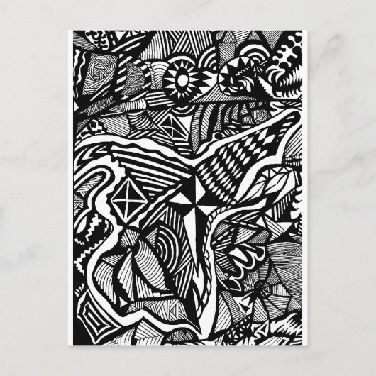 犬が見える ポストカード (正面)