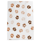 犬が足を踏む ミディアムペーパーバッグ (裏面)