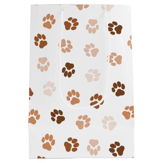 犬が足を踏む ミディアムペーパーバッグ (裏面)