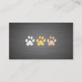 犬が金属ブラシで手を付ける 名刺 (正面)