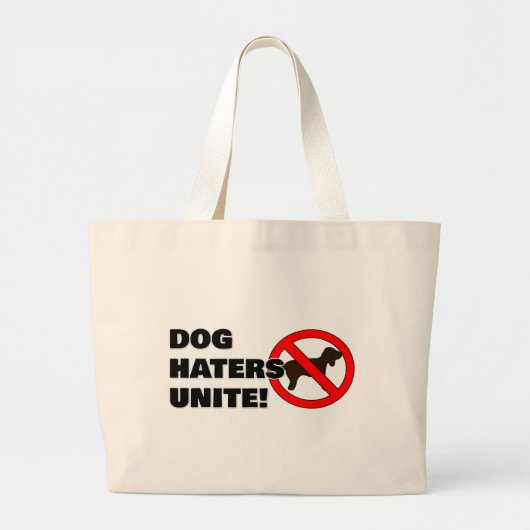 犬が集まる! ラージトートバッグ (正面)