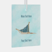 犬が雪の上で群がった ガラスオーナメント (正面右)