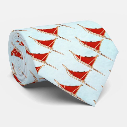 犬が雪の上で群がった ネクタイ (ロール)