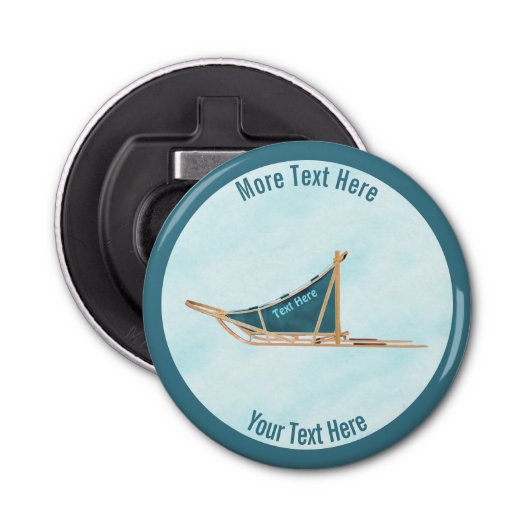 犬が雪の上で群がった 栓抜き (正面)