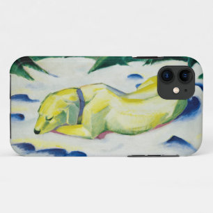 犬が雪の中に横絵画たわるフランツ・マーク iPhone 11 ケース