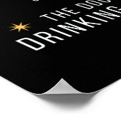 犬が飲む問題を抱えている蓋を閉める ポスター (角)