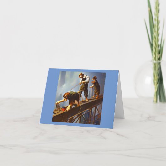 犬が高鋼を加工 カード (正面)