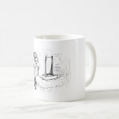 犬が髪をブラッシングする公爵夫人(ビアトリックス・ポッター) コーヒーマグカップ (正面右)