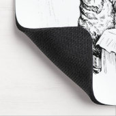 犬が髪をブラッシングする公爵夫人(ビアトリックス・ポッター) マウスパッド (コーナー)