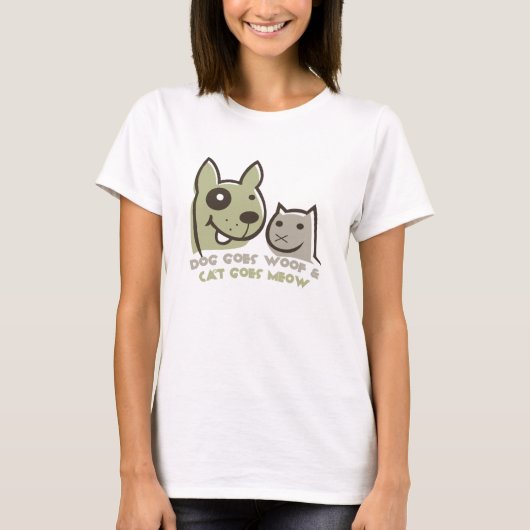 犬が鳴く Tシャツ (正面)