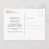 犬が2021年4年生卒業写真 インビテーションポストカード (裏面)