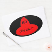 犬くず – NO 楕円形シール (封筒)