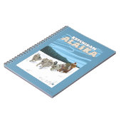 犬そりシーン – アラスカ,ケチカン ノートブック (左側)