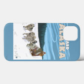 犬そりシーン – アラスカ,シワード Case-Mate iPhoneケース (裏面 (横))