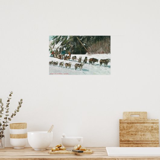 犬ぞりのうずくチームの見解 ポスター (キッチン)