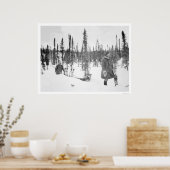 犬ぞりメンズフェアバンクス1920 ポスター (キッチン)