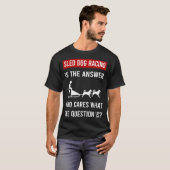 犬ぞりレース 犬橇 Tシャツ (正面フル)