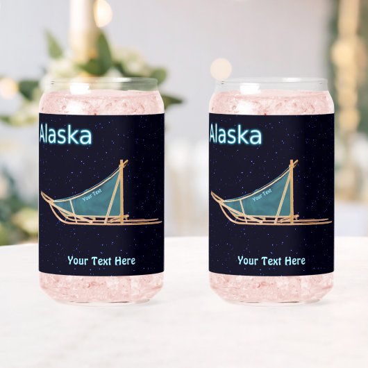 犬ぞり – アラスカ ガラス缶 (インサイチュ (ウェディング))