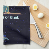 犬ぞり – アラスカ キッチンタオル (四つ折り)