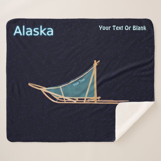 犬ぞり – アラスカ シェルパブランケット (正面(横))