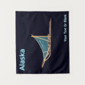 犬ぞり – アラスカ タペストリー (正面)