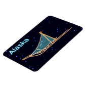 犬ぞり – アラスカ マグネット (左側)