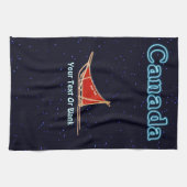 犬ぞり – カナダ キッチンタオル (横)