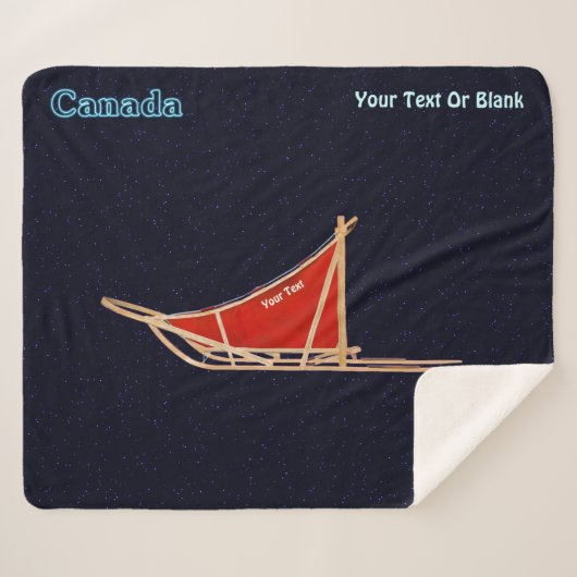 犬ぞり – カナダ シェルパブランケット (正面(横))