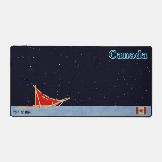 犬ぞり – カナダ デスクマット (正面)