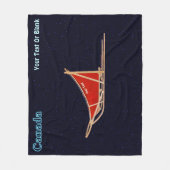 犬ぞり – カナダ フリースブランケット (正面)