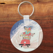 犬ぞり！ キーホルダー (正面)