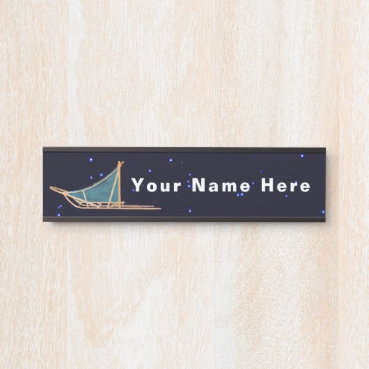 犬ぞり サインプレート (正面)