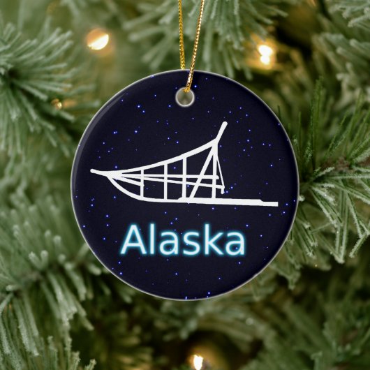 犬ぞり セラミックオーナメント (ツリー)