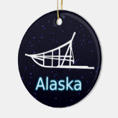 犬ぞり セラミックオーナメント (左)