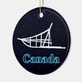 犬ぞり セラミックオーナメント (左)