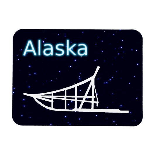 犬ぞり マグネット (横)