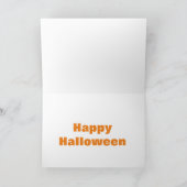 犬たちとハッピー・ハロウィン カード (内部)