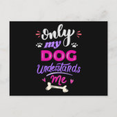 犬だけが私を理解している ポストカード (正面)