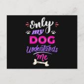 犬だけが私を理解している ポストカード (正面)