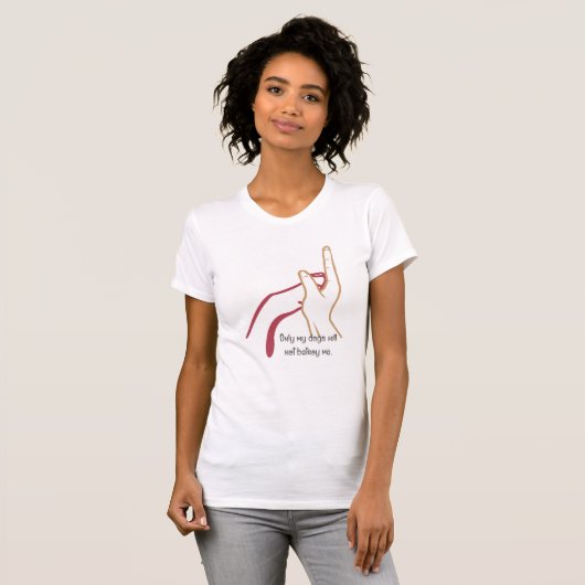 犬だけが私を裏切らない Tシャツ (正面フル)