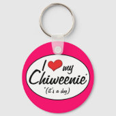 犬だ！私は私の小便を愛する キーホルダー (正面)