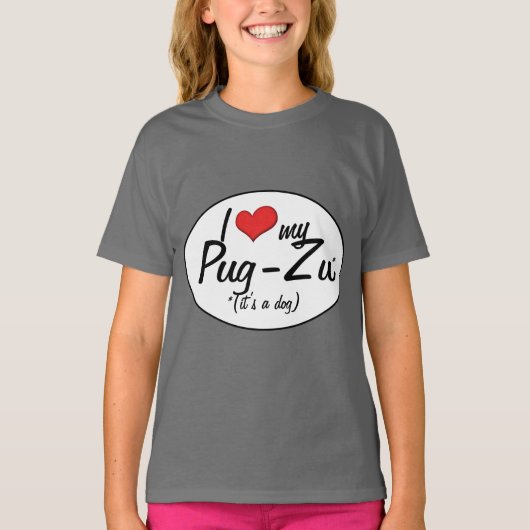 犬だ！私は自分のプリンが大好き Tシャツ (正面)