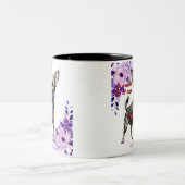 犬でいっぱいの世界ではチワワになる ツートーンマグカップ (中央)