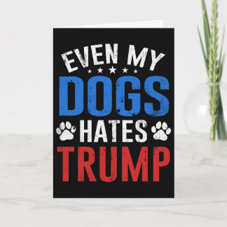 犬でさえトランプを嫌う 反トランプ大統領 ドナルド・トランプ カード